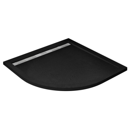 Душевой поддон Cezares TRAY-AS-R-90-30-NERO 90х90 искусственный мрамор чёрный матовый