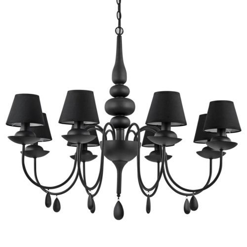 Люстра подвесная Ideal lux Blanche (Бланцхе) Blanche SP8 Nero