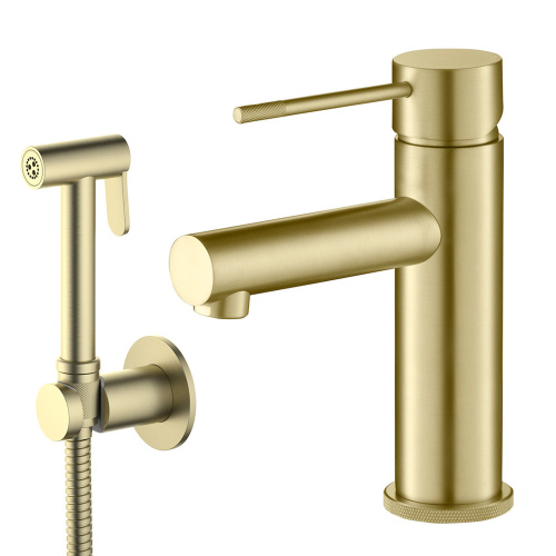 Смеситель Timo Saona 2360/17G на раковину золото матовое