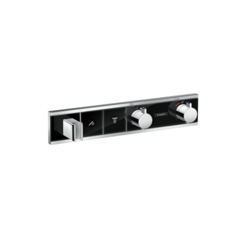 Смеситель Hansgrohe RainSelect 15355600 настенный встраиваемый хром/черный