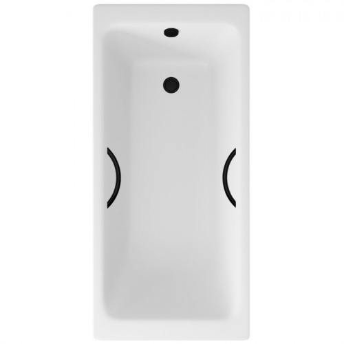 Ванна чугунная Delice Parallel 150x70 пристенная прямоугольная