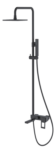 Душевая стойка Boheme Q 148-BB настенная цвет черный