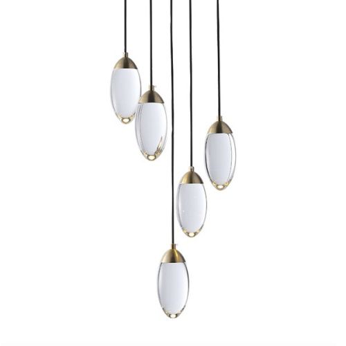 Светильник потолочный Delight Collection Celestial (Целестиал) MT8848-5H brass