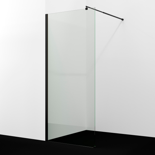 Душевая перегородка WasserKRAFT Rur 30W 30W44MB 100х200 стекло прозрачное профиль черный матовый