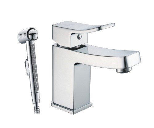 Комплект: смеситель с гигиеническим душем WasserKRAFT Aller 1060 1068 хром