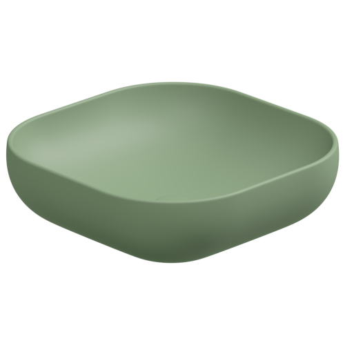 Раковина керамическая GSG Ceramic Design Easy EALAVQU45031 45х45 накладная цвет зеленый