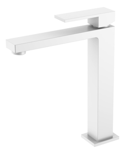 Смеситель Boheme Qubic 472-MW на столешницу белый