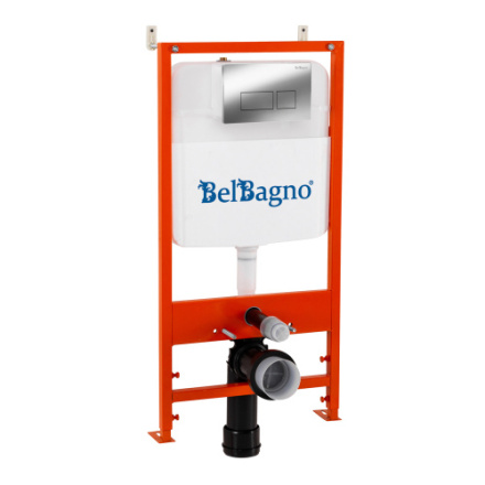 Инсталляция с кнопкой BelBagno  BB026/BB041CR