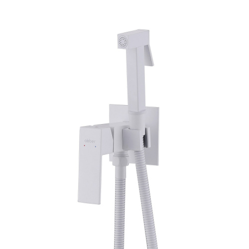 Гигиенический душ со смесителем ABBER Daheim AF8226W белый матовый