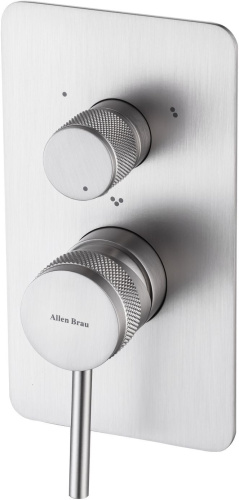 Смеситель для ванны с душем Allen Brau Priority 5.31A11-BN встраиваемый в стену никель без термостата