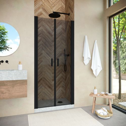 Душевая дверь Vegas-Glass E2P NOVO E2P NOVO h2000 120 02М 07 120х200 стекло тонированное профиль черный