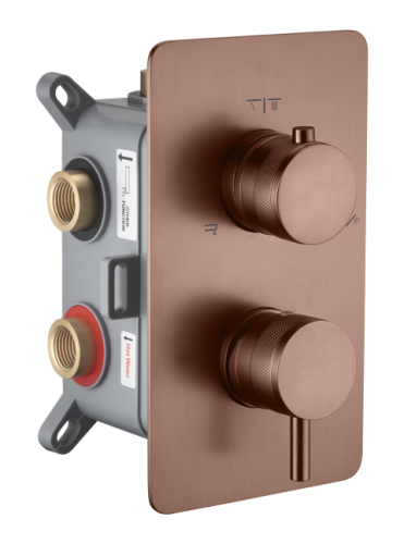 Смеситель для душа Boheme Cell 135-3-BRB встраиваемый бронза брашированная