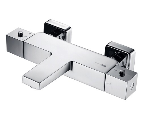 Смеситель для ванны WasserKRAFT Alme 1500 1511 Thermo настенный хром