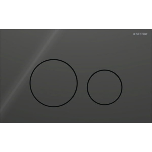 Клавиша смыва механическая Geberit Sigma 115.628.SJ.1 цвет черный глянцевый