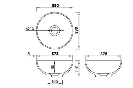 Раковина из искусственного камня Armadi Art NeoArt/Monaco/Vallessi Avantgarde 879-39 39х39 накладная цвет белый без отверстий под смеситель - фото 2