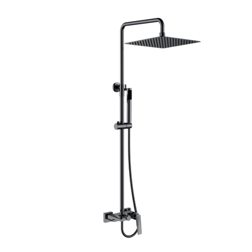 Душевая стойка Boheme Venturo 378-SGM настенная цвет графит глянцевый