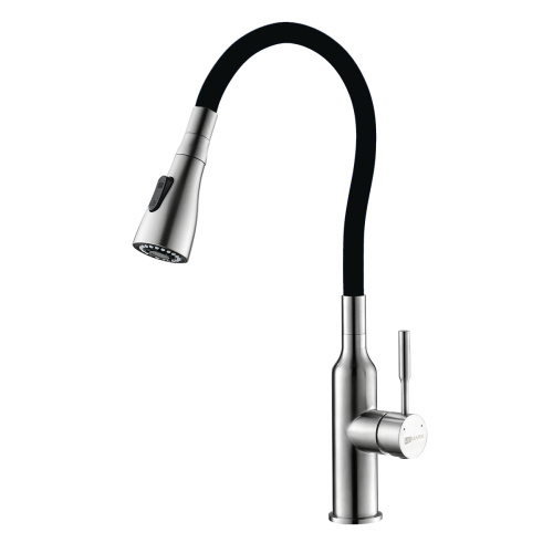 Смеситель для кухни LeMark Expert LM5082S-Black на мойку черный матовый без термостата