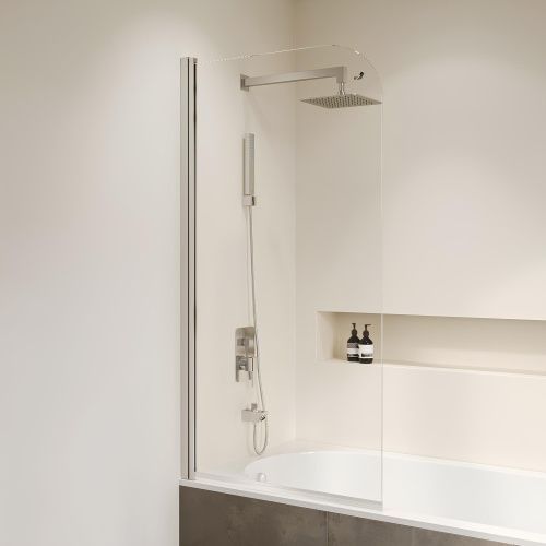 Душевая шторка на ванну RGW Screens 351100908-11 80х150 стекло прозрачное профиль хром глянцевый ориентация универсальная