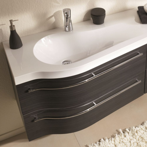 Раковина из минерального литья Puris Swing WMM509R1 90х51 накладная цвет белый 1 отверстие под смеситель