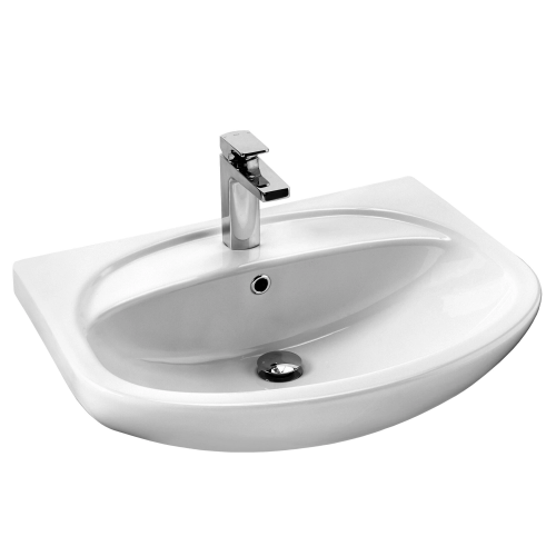 Раковина Aquaton Стелла 1WH110174 подвесная цвет белый 1 отверстие под смеситель