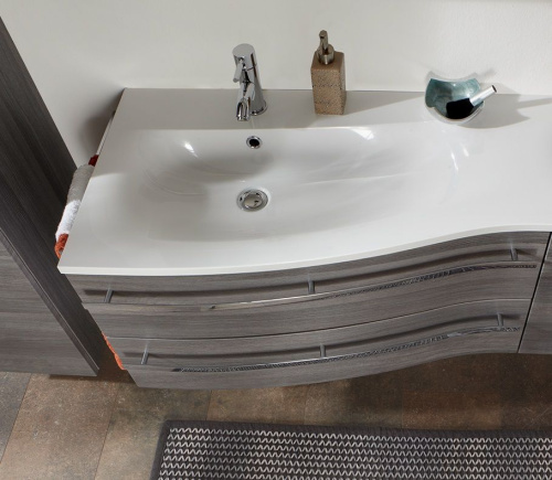 Тумба под раковину Marlin 3160motion MNWUG92DR(449/490) 90х48х48 подвесная цвет каштан графитовый