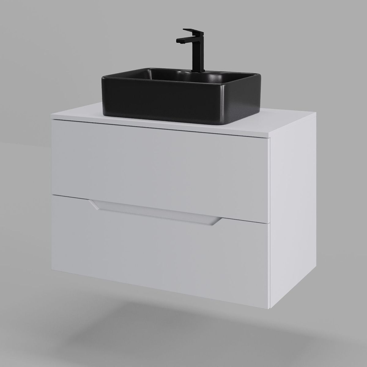 Тумба с раковиной Orange Line Li-80TuwMDF+B01-475MB 80х50