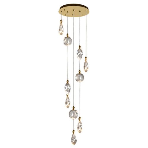 Светильник потолочный Delight Collection Colvin (Цолвин) MT9176-10H titanium gold