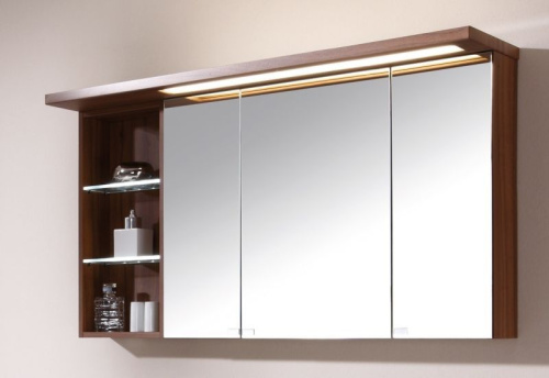 Зеркало-шкаф Puris Swing SET41122L(155) 120х15х68 подвесной цвет черный