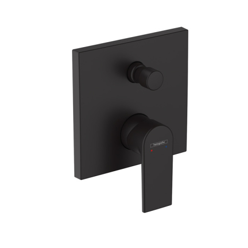 Смеситель для ванны и душа Hansgrohe Vernis Shape 71469670 встраиваемый в стену черный