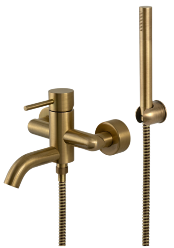 Смеситель для ванны Remer X Style X02VO настенный латунь брашированная