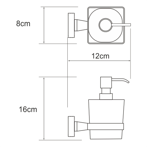 Дозатор для жидкого мыла WasserKRAFT 3999 - фото 4