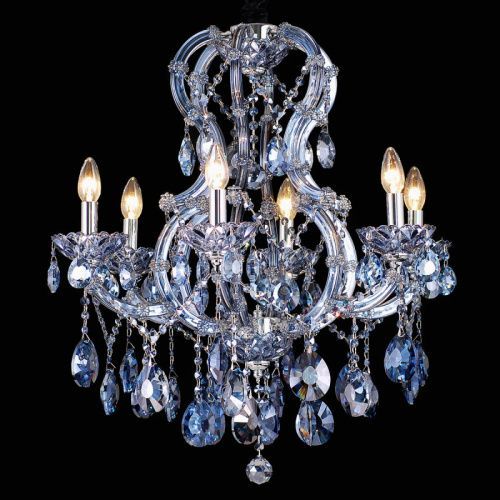 Люстра подвесная Natali Kovaltseva Milano (Милано) Milano 10651/6C CHROME, SAPPHIRE