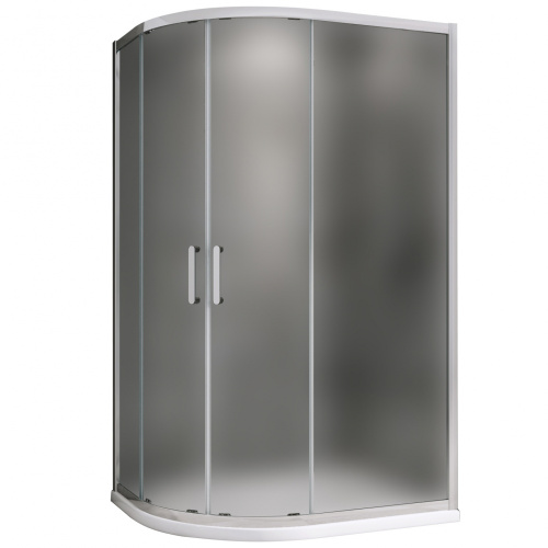 Душевой уголок Abber Schwarzer Diamant AG01119M 90х110 стекло матовое профиль хром глянцевый без поддона