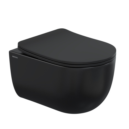 Унитаз Berges Ventas black 082136 подвесной