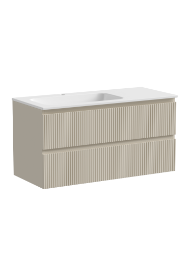 Тумба под раковину Sancos SNOB T SNT100LCE 100х45х50 подвесная цвет бежевый