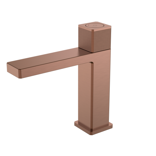 Смеситель автоматический Boheme Quad 159-BRB на раковину бронза брашированная