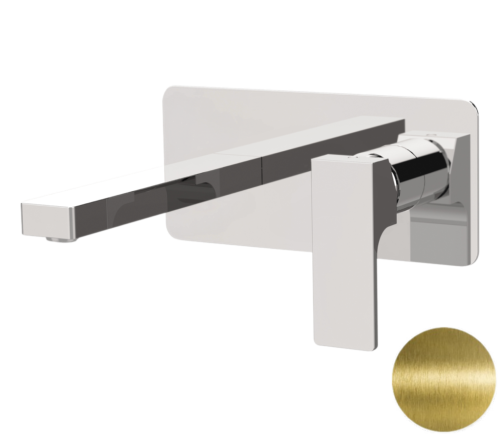 Смеситель для раковины Remer Absolute AU15VO встраиваемый в стену латунь брашированная