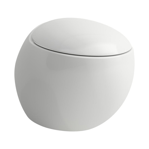 Чаша унитаза подвесная Laufen Alessi One 8.2097.1.400.000.1 цвет белый без сиденья безободковая душевой смыв