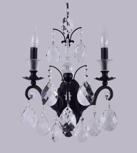 Бра Crystal Lux Magnifico (Магнифицо) Magnifico AP2 Black/Transparent
