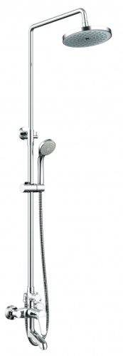 Душевая стойка Bravat Eco F6111147C-A-RUS настенная цвет хром