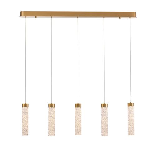 Светильник подвесной Delight Collection MD24030028-5B brass/clear