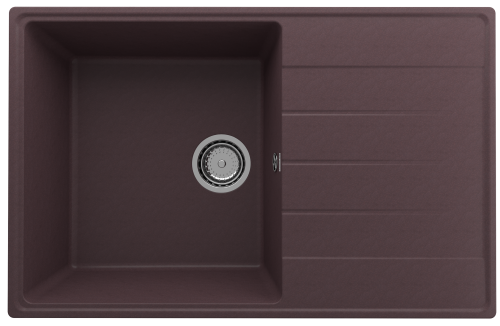 Кухонная мойка Ulgran Quartz Prima 780-06 78х50 цвет трюфель