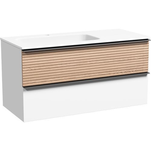 Тумба под раковину Sancos DELTA DL100LW 100х40 подвесная цвет коричневый