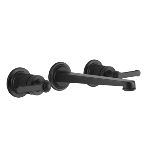 Смеситель для раковины Gessi Venti20 65091#299 встраиваемый в стену черный (внешняя часть)