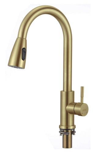 Смеситель для кухни Savol S-002806C на столешницу золото