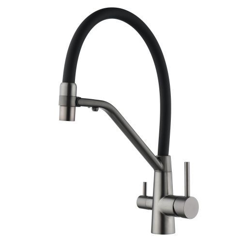 Смеситель для кухни Fmark FS1462-Q01 на мойку графит