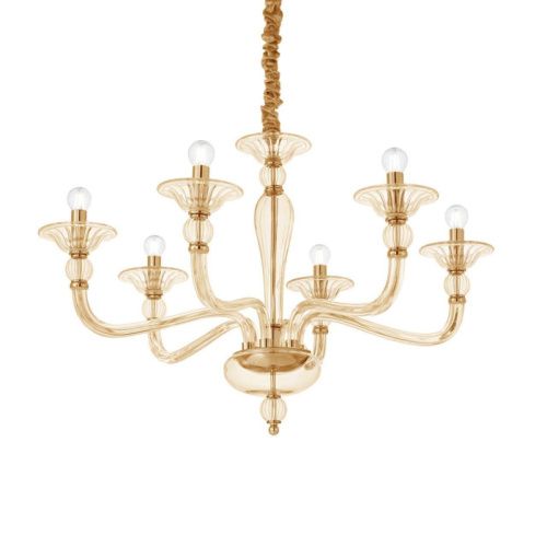 Люстра подвесная Ideal lux Danieli (Даниели) Danieli SP6 Ambra