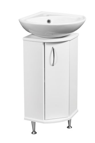 Тумба под раковину Stella Polar Концепт угловой SP-00000156 30х30х68 цвет белый