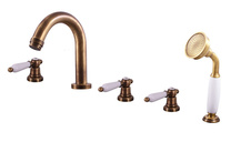 Смеситель RavSlezak MK562.5PSM на борт ванны бронза