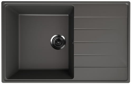 Кухонная мойка Ulgran Quartz Prima 780-09 78х50 цвет асфальт